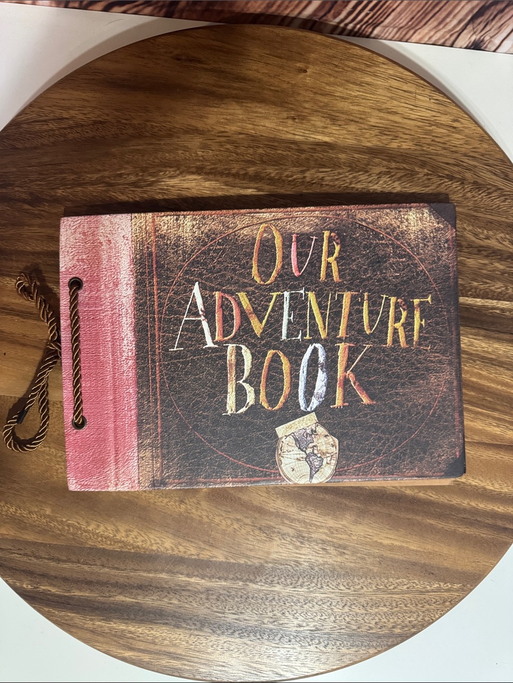 Our Adventure Book Journal - Vintage Brown & Red Cover